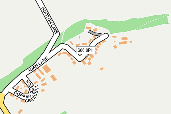 S66 8PH map - OS OpenMap – Local (Ordnance Survey)
