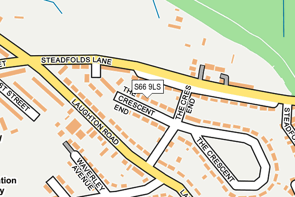 S66 9LS map - OS OpenMap – Local (Ordnance Survey)