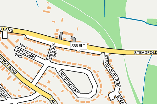 S66 9LT map - OS OpenMap – Local (Ordnance Survey)
