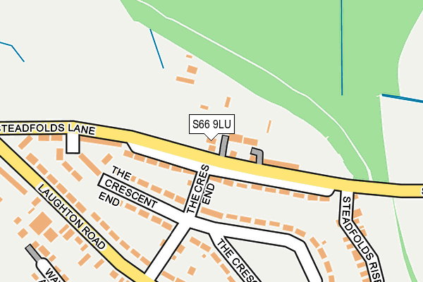 S66 9LU map - OS OpenMap – Local (Ordnance Survey)