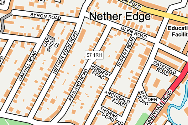 S7 1RH map - OS OpenMap – Local (Ordnance Survey)