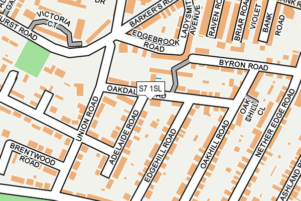 S7 1SL map - OS OpenMap – Local (Ordnance Survey)