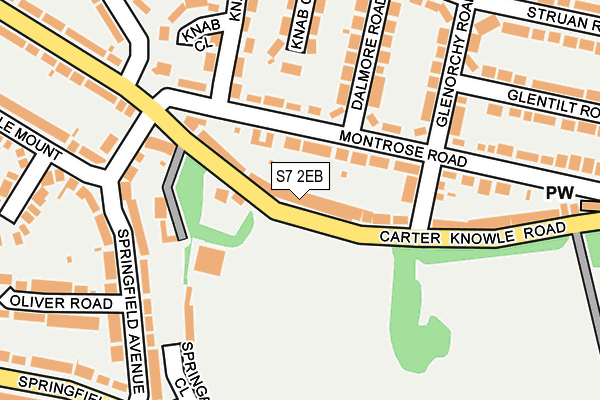 S7 2EB map - OS OpenMap – Local (Ordnance Survey)
