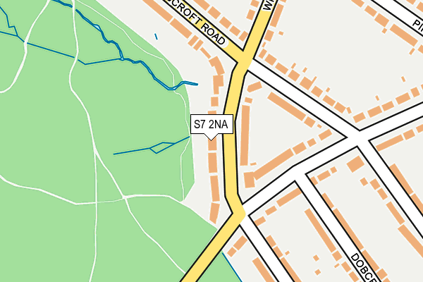 S7 2NA map - OS OpenMap – Local (Ordnance Survey)