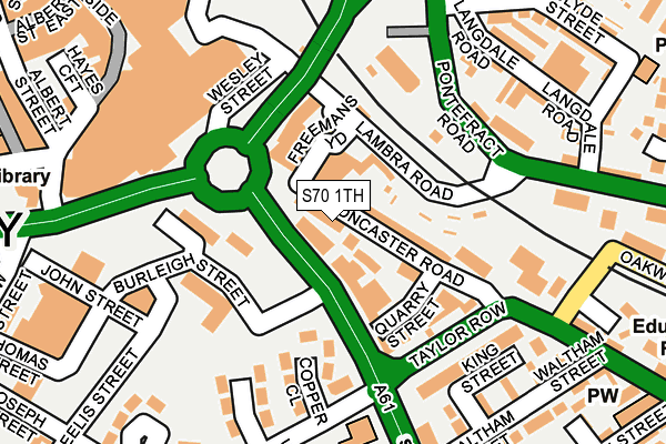 S70 1TH map - OS OpenMap – Local (Ordnance Survey)