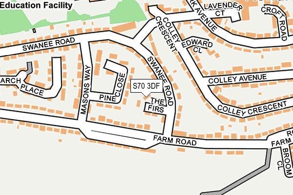 S70 3DF map - OS OpenMap – Local (Ordnance Survey)