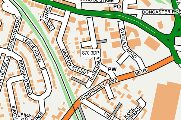 S70 3DP map - OS OpenMap – Local (Ordnance Survey)