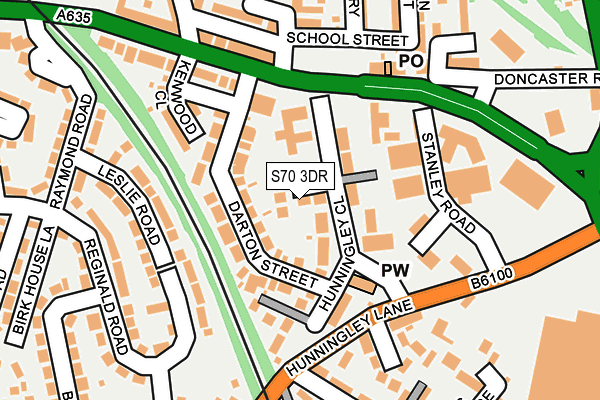 S70 3DR map - OS OpenMap – Local (Ordnance Survey)