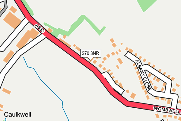 S70 3NR map - OS OpenMap – Local (Ordnance Survey)