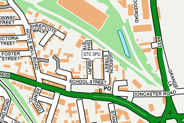 S70 3PU map - OS OpenMap – Local (Ordnance Survey)