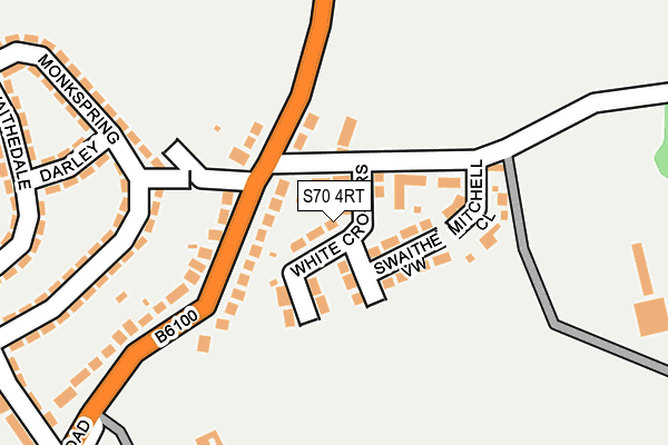 S70 4RT map - OS OpenMap – Local (Ordnance Survey)