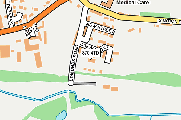 S70 4TD map - OS OpenMap – Local (Ordnance Survey)