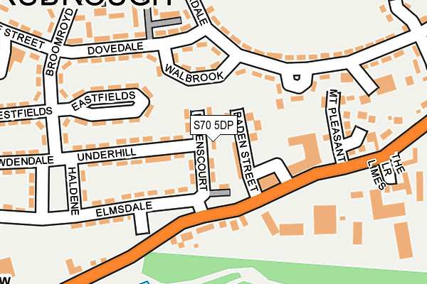 S70 5DP map - OS OpenMap – Local (Ordnance Survey)