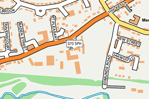 S70 5PH map - OS OpenMap – Local (Ordnance Survey)