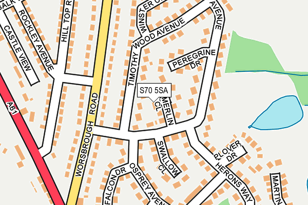 S70 5SA map - OS OpenMap – Local (Ordnance Survey)