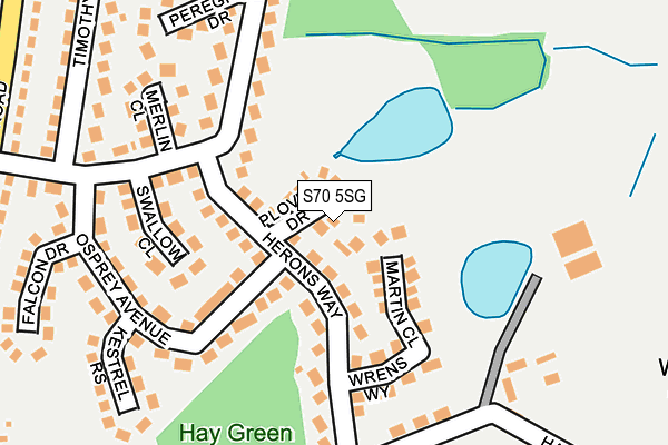 S70 5SG map - OS OpenMap – Local (Ordnance Survey)