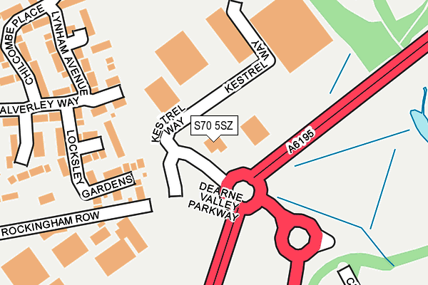 S70 5SZ map - OS OpenMap – Local (Ordnance Survey)