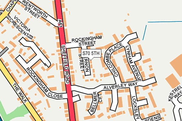 S70 5TH map - OS OpenMap – Local (Ordnance Survey)