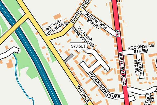 S70 5UT map - OS OpenMap – Local (Ordnance Survey)