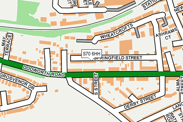 S70 6HH map - OS OpenMap – Local (Ordnance Survey)