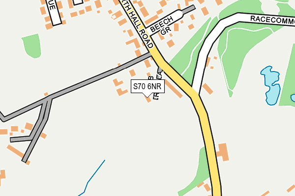 S70 6NR map - OS OpenMap – Local (Ordnance Survey)