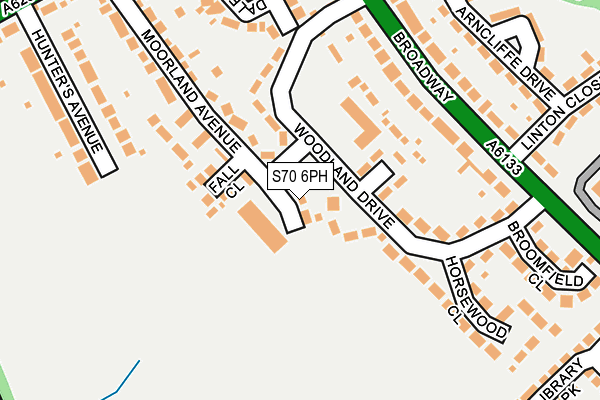 S70 6PH map - OS OpenMap – Local (Ordnance Survey)