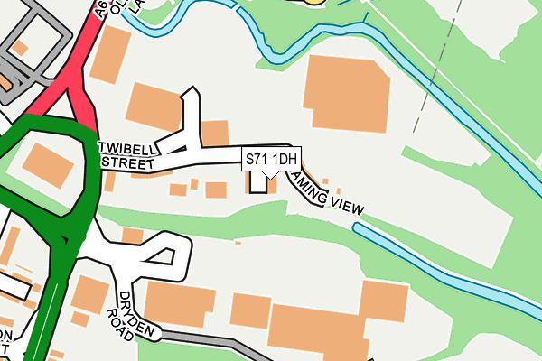 S71 1DH map - OS OpenMap – Local (Ordnance Survey)