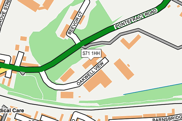 S71 1HH map - OS OpenMap – Local (Ordnance Survey)