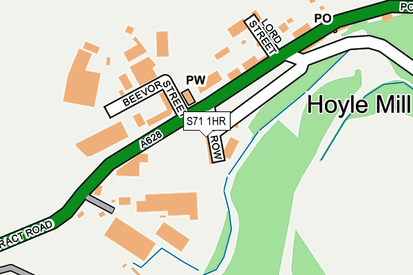 S71 1HR map - OS OpenMap – Local (Ordnance Survey)