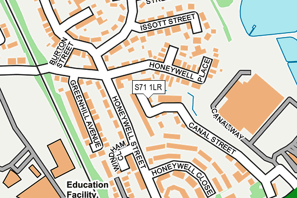 S71 1LR map - OS OpenMap – Local (Ordnance Survey)