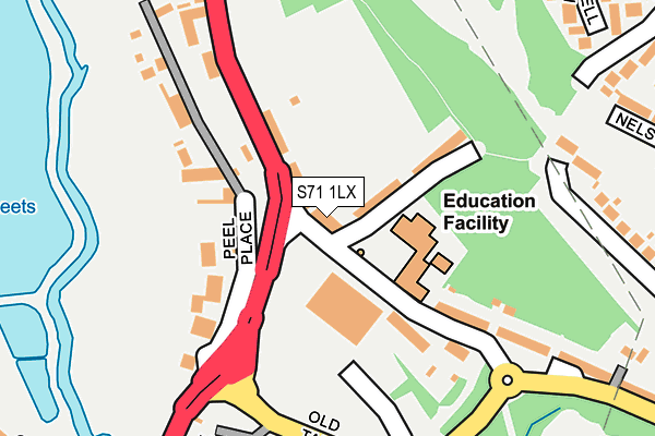 S71 1LX map - OS OpenMap – Local (Ordnance Survey)