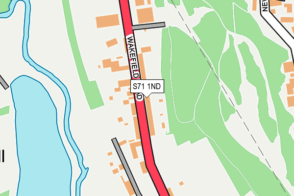 S71 1ND map - OS OpenMap – Local (Ordnance Survey)