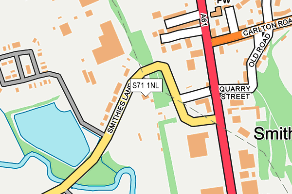 S71 1NL map - OS OpenMap – Local (Ordnance Survey)
