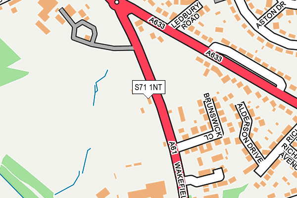 S71 1NT map - OS OpenMap – Local (Ordnance Survey)