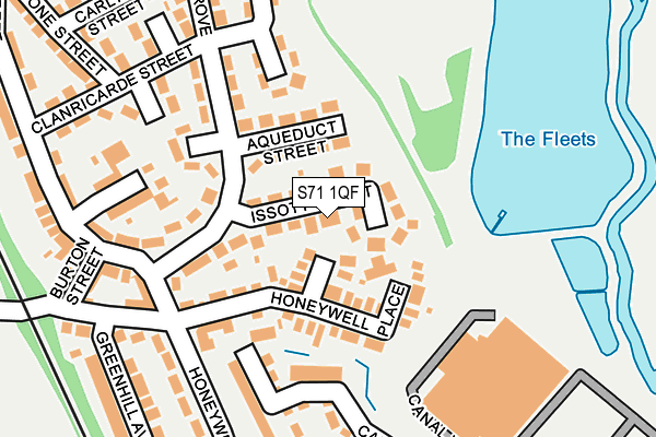 S71 1QF map - OS OpenMap – Local (Ordnance Survey)