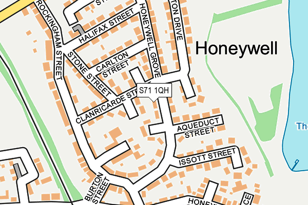 S71 1QH map - OS OpenMap – Local (Ordnance Survey)