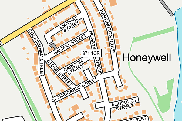 S71 1QR map - OS OpenMap – Local (Ordnance Survey)