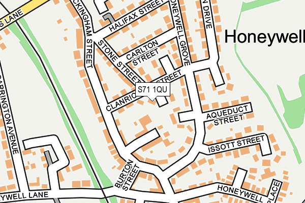 S71 1QU map - OS OpenMap – Local (Ordnance Survey)