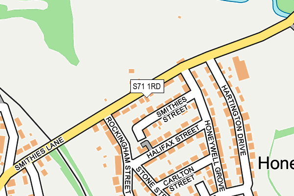 S71 1RD map - OS OpenMap – Local (Ordnance Survey)