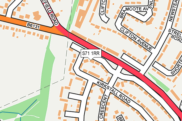 S71 1RR map - OS OpenMap – Local (Ordnance Survey)