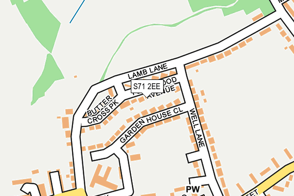 S71 2EE map - OS OpenMap – Local (Ordnance Survey)