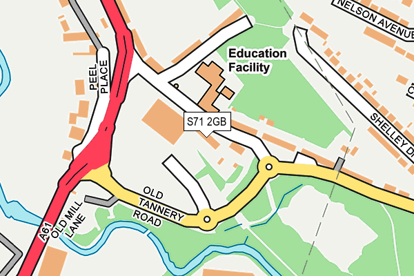 S71 2GB map - OS OpenMap – Local (Ordnance Survey)