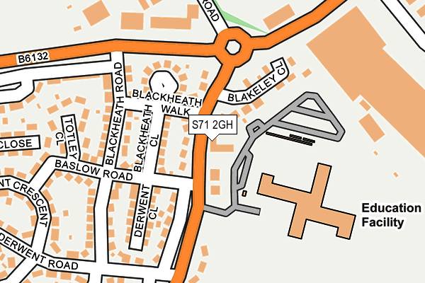 S71 2GH map - OS OpenMap – Local (Ordnance Survey)