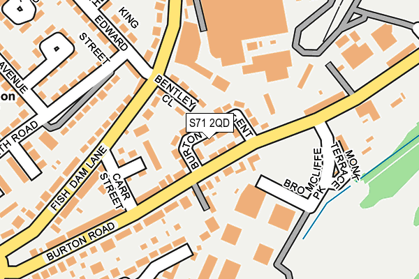 S71 2QD map - OS OpenMap – Local (Ordnance Survey)