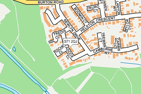 S71 2QJ map - OS OpenMap – Local (Ordnance Survey)