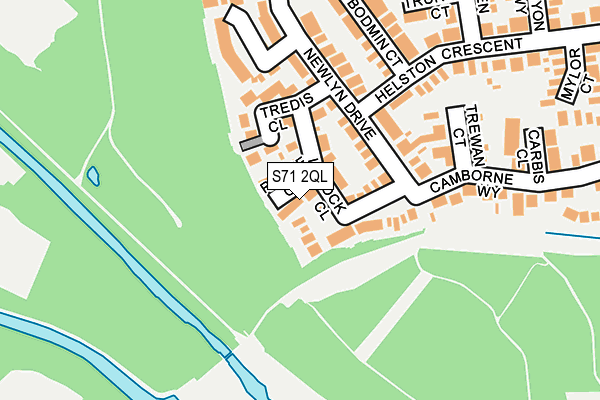 S71 2QL map - OS OpenMap – Local (Ordnance Survey)