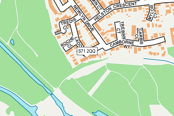 S71 2QQ map - OS OpenMap – Local (Ordnance Survey)