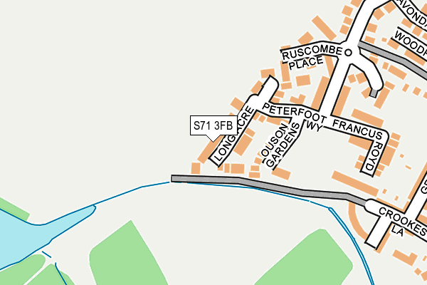S71 3FB map - OS OpenMap – Local (Ordnance Survey)