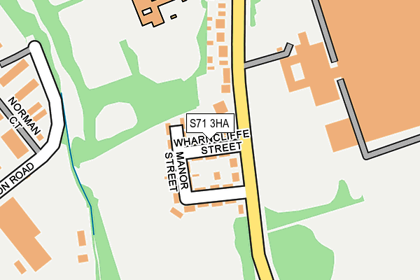 S71 3HA map - OS OpenMap – Local (Ordnance Survey)