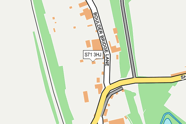 S71 3HJ map - OS OpenMap – Local (Ordnance Survey)